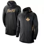 nike veste zipper hoodie nba toronto raptors blackanthracite new earned edition